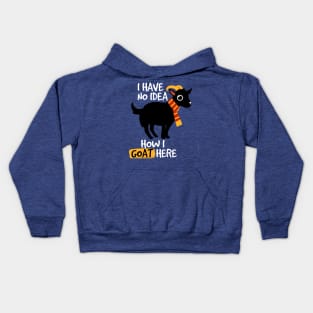 No Idea How I Goat Here Kids Hoodie